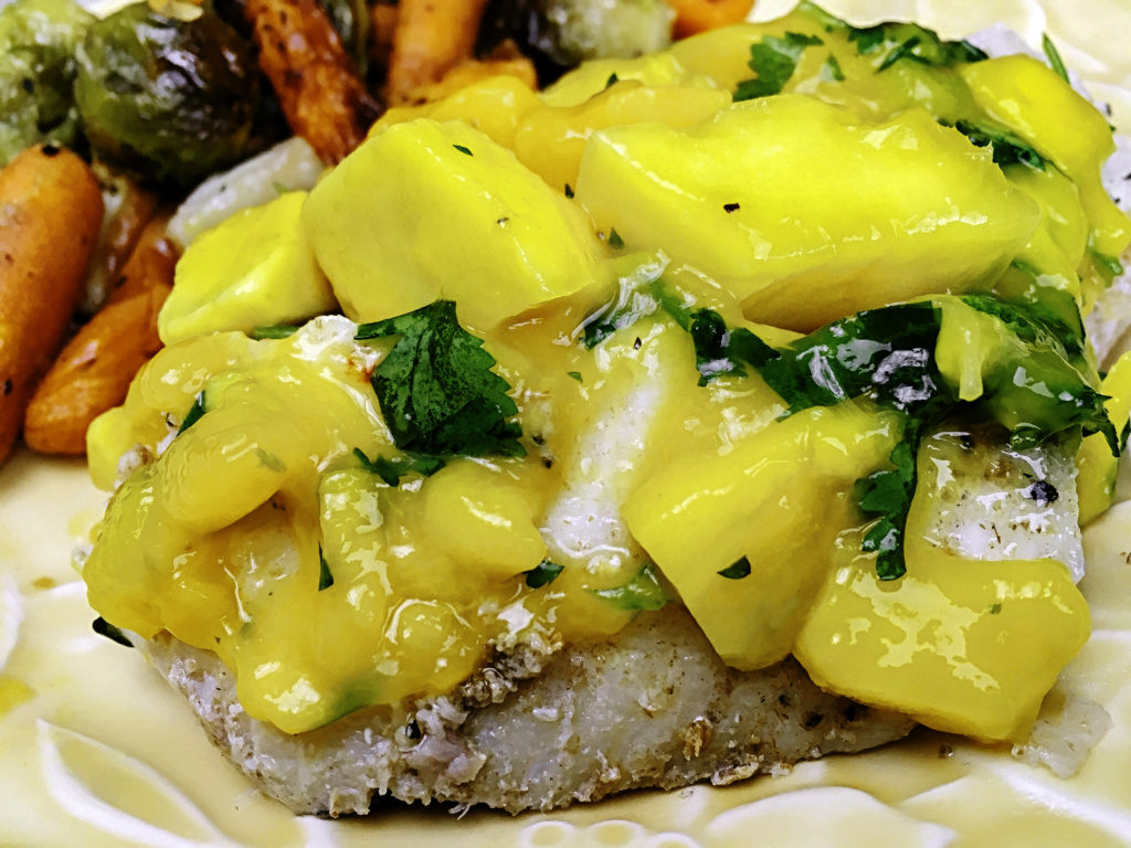 Tilapia With Mango Salsa Recipe Quite A Kitchen 